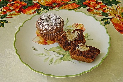 Schoko - Muffins mit Kokos - Herz 36