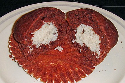 Schoko - Muffins mit Kokos - Herz 99