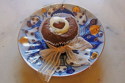 Schoko - Muffins mit Kokos - Herz 34