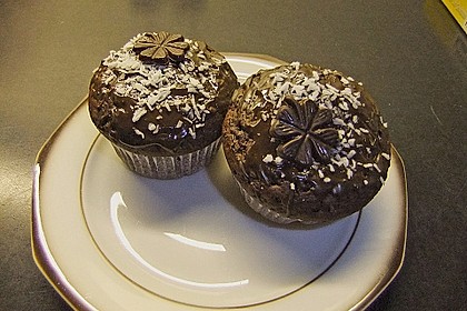 Schoko - Muffins mit Kokos - Herz 42