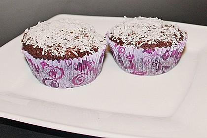 Schoko - Muffins mit Kokos - Herz 57