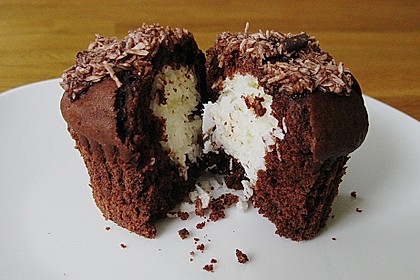 Schoko - Muffins mit Kokos - Herz 4