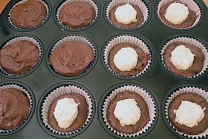 Schoko - Muffins mit Kokos - Herz 117
