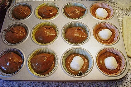 Schoko - Muffins mit Kokos - Herz 125