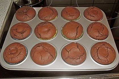 Schoko - Muffins mit Kokos - Herz 78