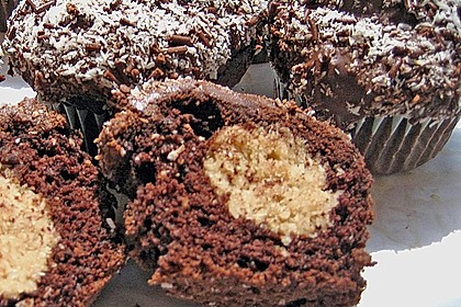 Schoko - Muffins mit Kokos - Herz 100