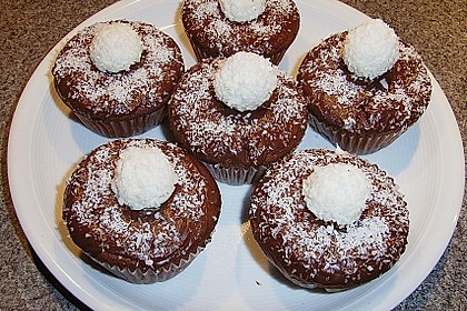 Schoko - Muffins mit Kokos - Herz 17
