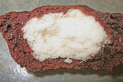 Schoko - Muffins mit Kokos - Herz 90