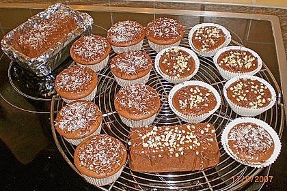 Schoko - Muffins mit Kokos - Herz 56