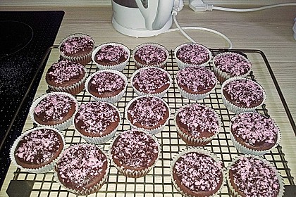 Schoko - Muffins mit Kokos - Herz 39