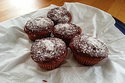Schoko - Muffins mit Kokos - Herz 40