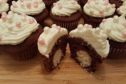 Schoko - Muffins mit Kokos - Herz 1
