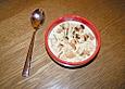 Lauchcremesuppe mit Croutons