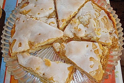 Gedeckter Apfelkuchen mit Guss 3