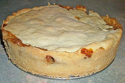 Gedeckter Apfelkuchen mit Guss 4