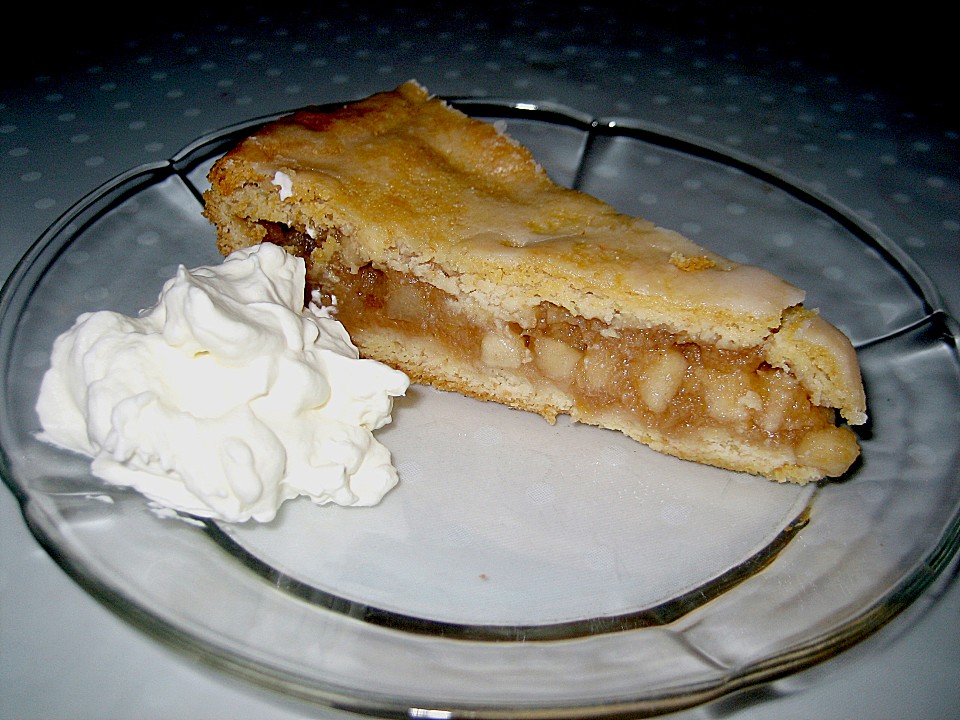 Gedeckter Apfelkuchen mit Guss (Rezept mit Bild) von mellowmood ...