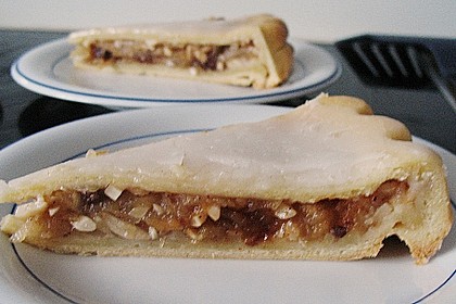Gedeckter Apfelkuchen mit Guss 10