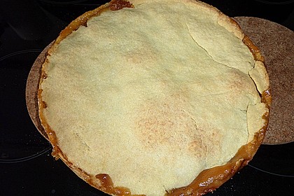 Gedeckter Apfelkuchen mit Guss 20