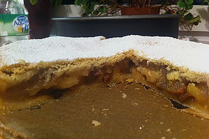 Gedeckter Apfelkuchen mit Guss 24