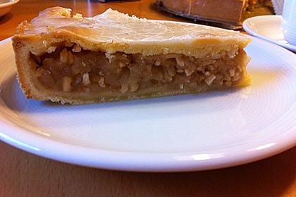 Gedeckter Apfelkuchen mit Guss 25