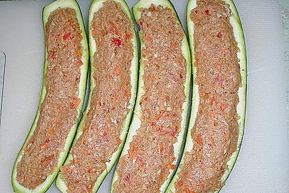Gef&uuml;llte Zucchini mit Hackfleisch 5