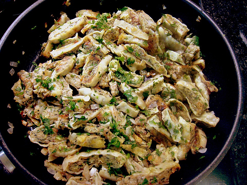 Schwäbische Maultaschen, gebraten (Rezept mit Bild) | Chefkoch.de
