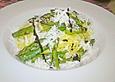 Linguine mit Orangensauce und gr&uuml;nem Spargel