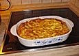 Semmelei mit Kartoffelbrei und Gurkensalat