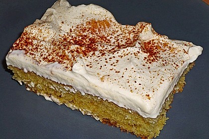 Fanta - Schmand - Kuchen mit Pudding und Mandarinchen 6