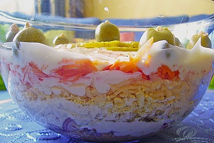 Russischer Thunfischsalat bzw. Schichtsalat