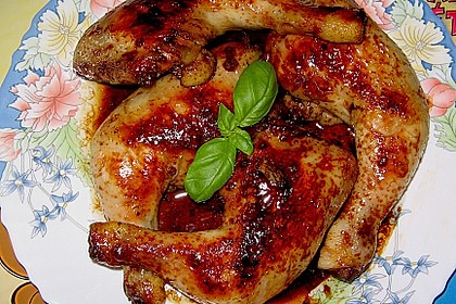 H&auml;hnchenkeulen mit Honig