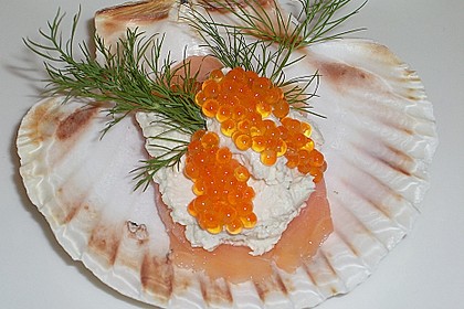 Lachs mit Meerrettichcreme und Garnitur 4