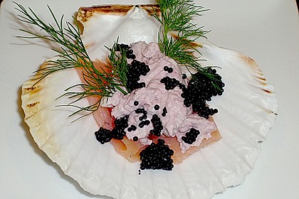 Lachs mit Meerrettichcreme und Garnitur 5