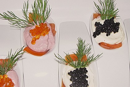 Lachs mit Meerrettichcreme und Garnitur 7