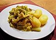 Wirsingeintopf mit Schweinefleisch und &Auml;pfeln