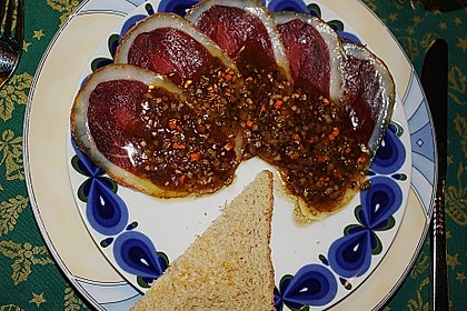 Carpaccio von ger&auml;ucherter G&auml;nsebrust 1