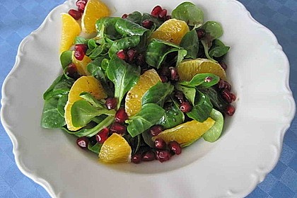 Farbenfreudiger Granatapfel - Orangen - Feldsalat 2