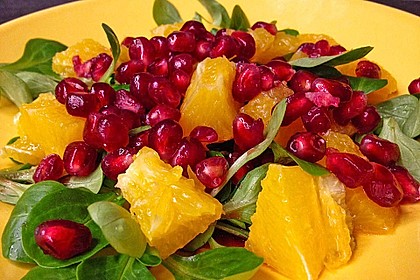 Farbenfreudiger Granatapfel - Orangen - Feldsalat 6