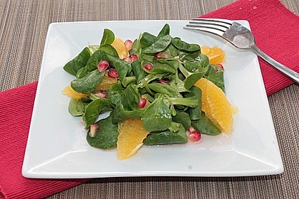 Farbenfreudiger Granatapfel - Orangen - Feldsalat 9