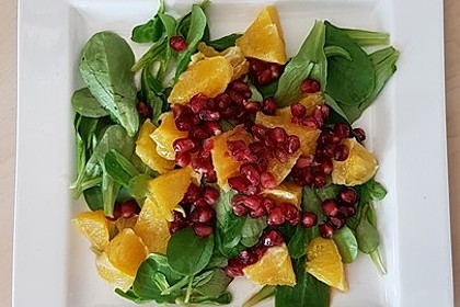 Farbenfreudiger Granatapfel - Orangen - Feldsalat 5