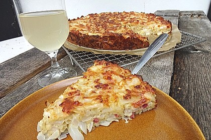 Zwiebelkuchen ohne Boden - einfach und lecker