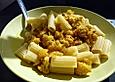 Blumenkohlcurry mit Bandnudeln