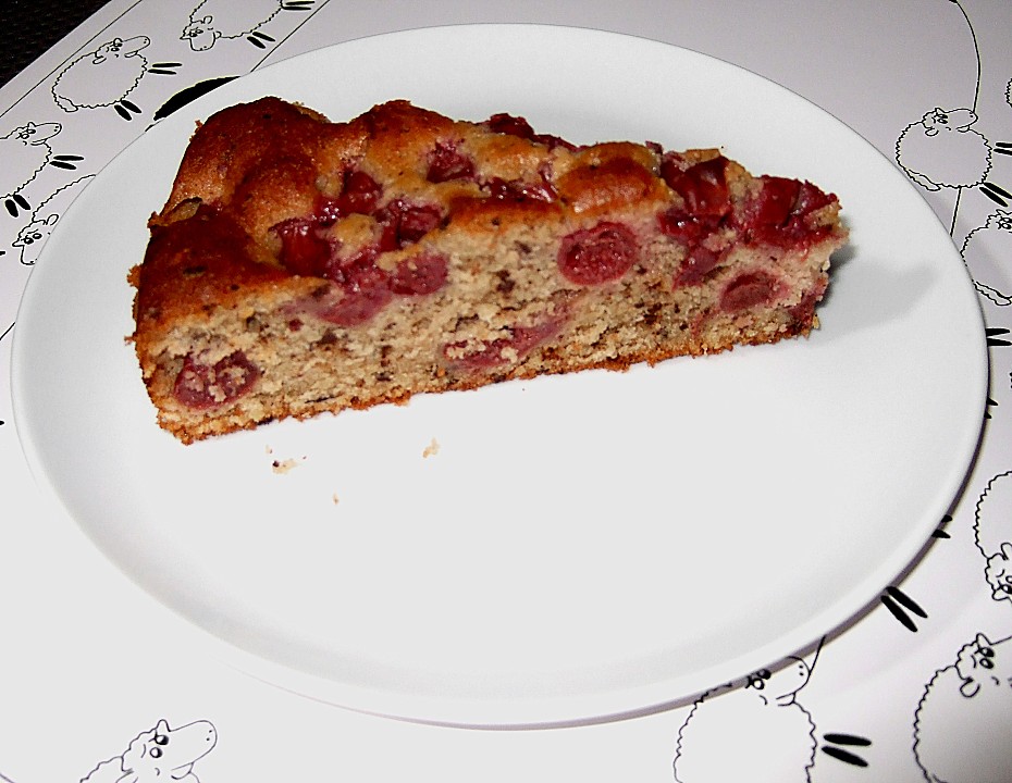 Kirschkuchen mit Schokolade und Haselnüssen (Rezept mit Bild) | Chefkoch.de