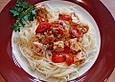 Spaghetti mit Lachs und Kirschtomaten
