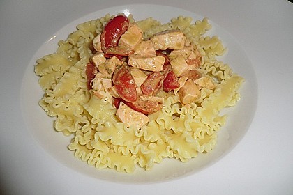 Spaghetti mit Lachs und Kirschtomaten 7