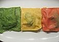 Ravioli tricolori