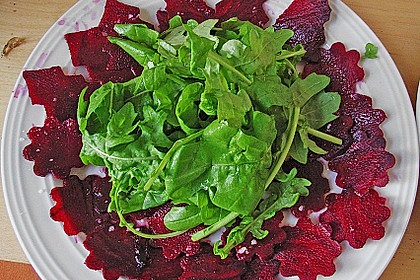 Dekoratives Rote Bete Carpaccio 2