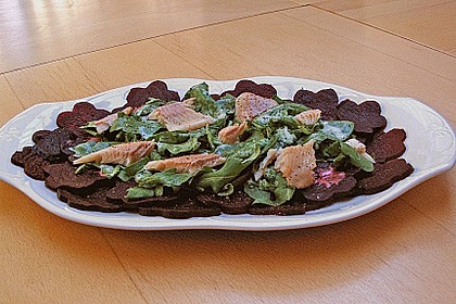 Dekoratives Rote Bete Carpaccio 4