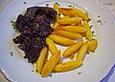 Strau&szlig;enfilet mit Koriander und Rotwein
