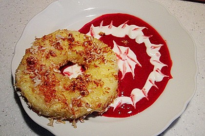 Ananas - Kokos - Ringe mit Himbeeren 5